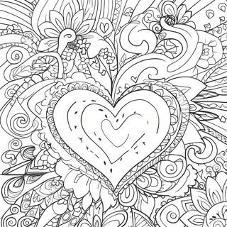 Romantic Soulmate Love Quotes Coloring Page 4331-3494