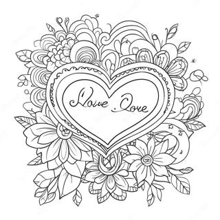 Romantic Soulmate Love Quotes Coloring Page 4331-3496