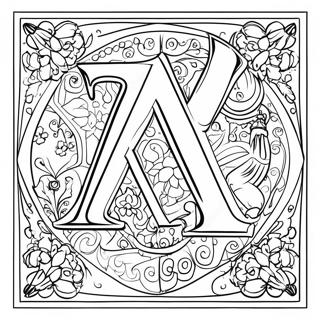 Aleph Bet Coloring Page 43322-36054