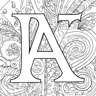 Colorful Aleph Bet Letters Coloring Page 43323-36061