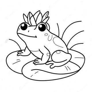 Lily Pad Coloring Pages