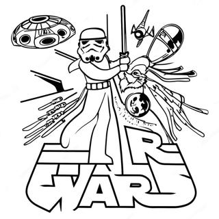 Star Wars Logo Coloring Page 43372-36095