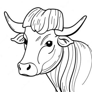 Texas Longhorn Coloring Page 43402-36119