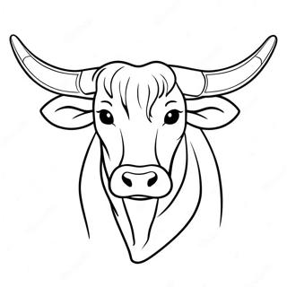 Texas Longhorn Coloring Page 43402-36120