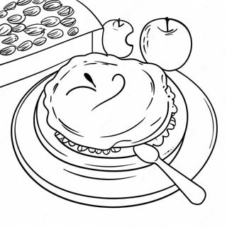 Apple Pie Coloring Page 43412-36127