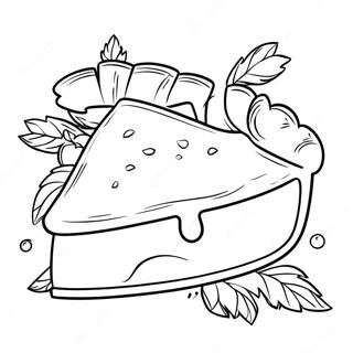 Delicious Apple Pie Slice Coloring Page 43413-36136