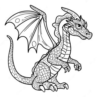 Hivewing Dragon Coloring Page 43432-36138