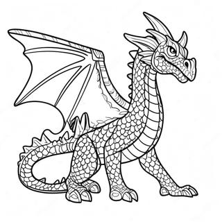 Hivewing Dragon Coloring Page 43432-36140