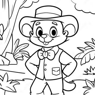 Adventurous Geronimo Stilton In Jungle Coloring Page 43463-36169