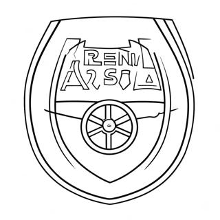 Arsenal Logo Coloring Page 43472-36187