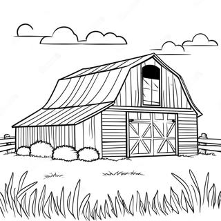 Realistic Barn Coloring Page 43482-36175