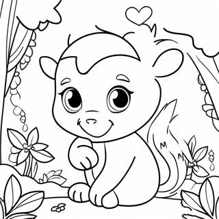 Animal Precious Moments Coloring Page 43502-36203