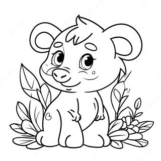 Animal Precious Moments Coloring Page 43502-36204