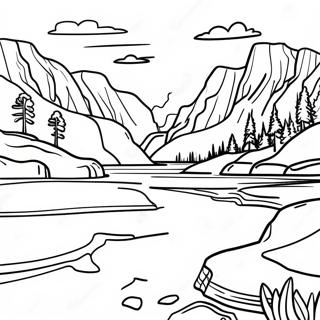 Yellowstone Coloring Pages