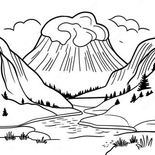 Yellowstone National Park Coloring Page 43532-36220