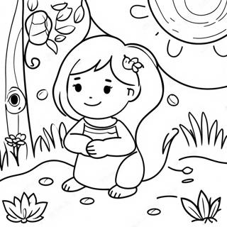 Montessori Nature Exploration Coloring Page 43553-36246