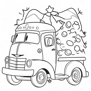 Christmas Truck Coloring Page 43572-36258