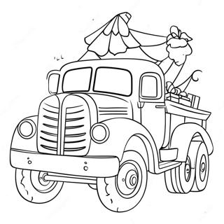 Christmas Truck Coloring Page 43572-36259