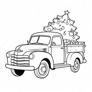 Christmas Truck Coloring Pages