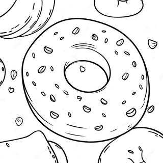 Bagel Coloring Pages