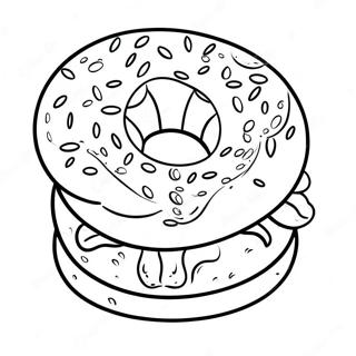 Bagel Coloring Page 43582-36263