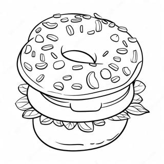 Bagel Coloring Page 43582-36264