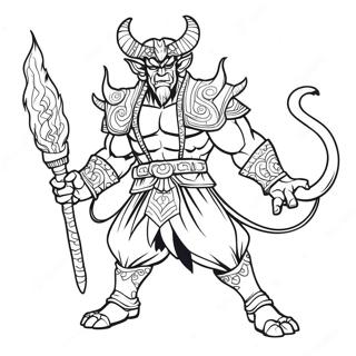 Muzan In Demon Form Coloring Page 43593-36276