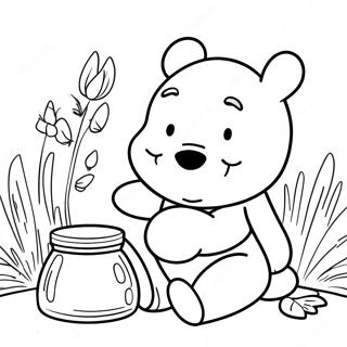 Winnie The Pooh Honey Pot Coloring Page 43602-36278