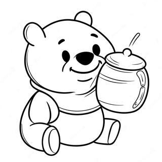 Winnie The Pooh Honey Pot Coloring Page 43602-36280