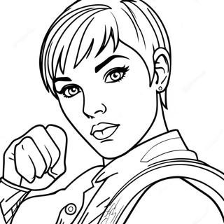 Ruby Rose In Action Coloring Page 43613-36289