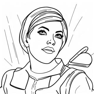 Ruby Rose In Action Coloring Page 43613-36290