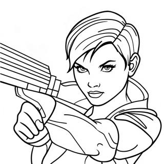 Ruby Rose In Action Coloring Page 43613-36291