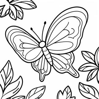 Colorful Leafwing Butterfly Coloring Page 43623-36298