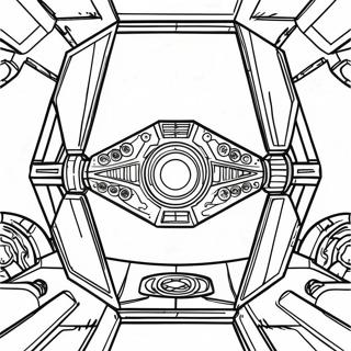 Tie Fighter Coloring Pages