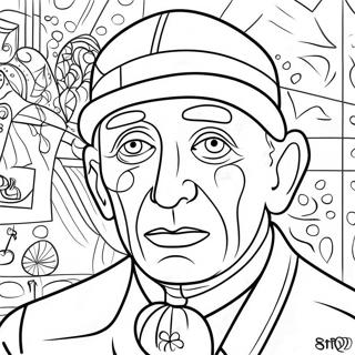 Pablo Picasso Coloring Page 43642-36306