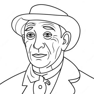 Pablo Picasso Coloring Page 43642-36307