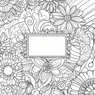 Elegant Thank You Note Coloring Page 43653-36322