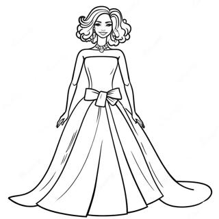 Black Barbie Coloring Pages