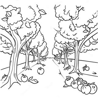 Apple Orchard Coloring Page 43672-36330