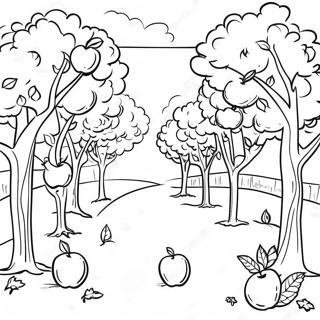 Apple Orchard Coloring Page 43672-36332