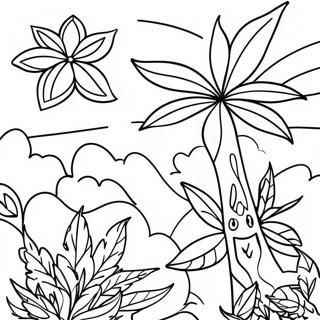 420 Themed Nature Coloring Page 43683-36347