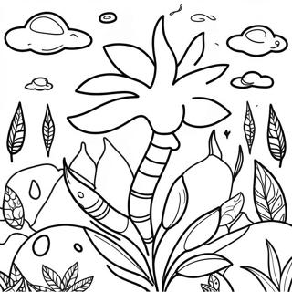 420 Themed Nature Coloring Page 43683-36348