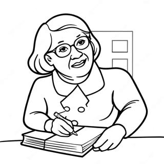 Aunt Coloring Page 43692-36355