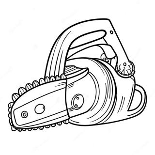 Chainsaw Coloring Page 43712-36370