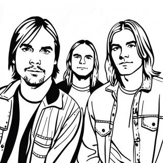 Nirvana Band Members Coloring Page 43753-36405