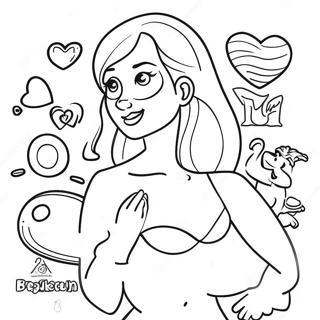 Breast Health Awareness Coloring Page 43762-36404