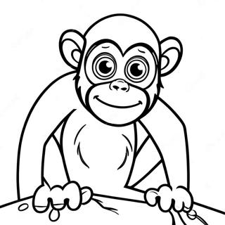 Spider Monkey Coloring Page 43792-36427