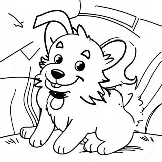 Playful Border Collie Coloring Page 43803-36438