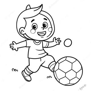 Happy Son Playing With A Ball Coloring Page 43813-36451