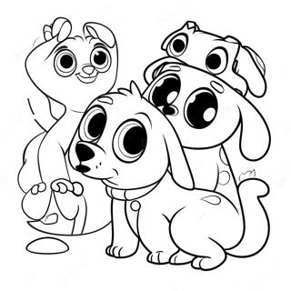 Puppy Dog Pals Adventure Coloring Page 4381-3534